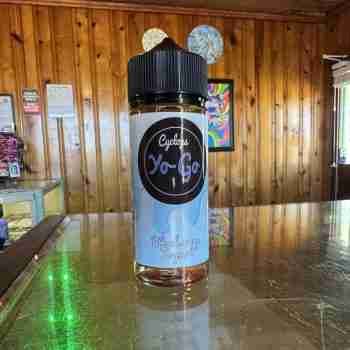 Bottle of Blueberry Yogurt premium nicotine-free e-liquid with sweet blueberry and creamy yogurt flavor, 70% VG/30% PG